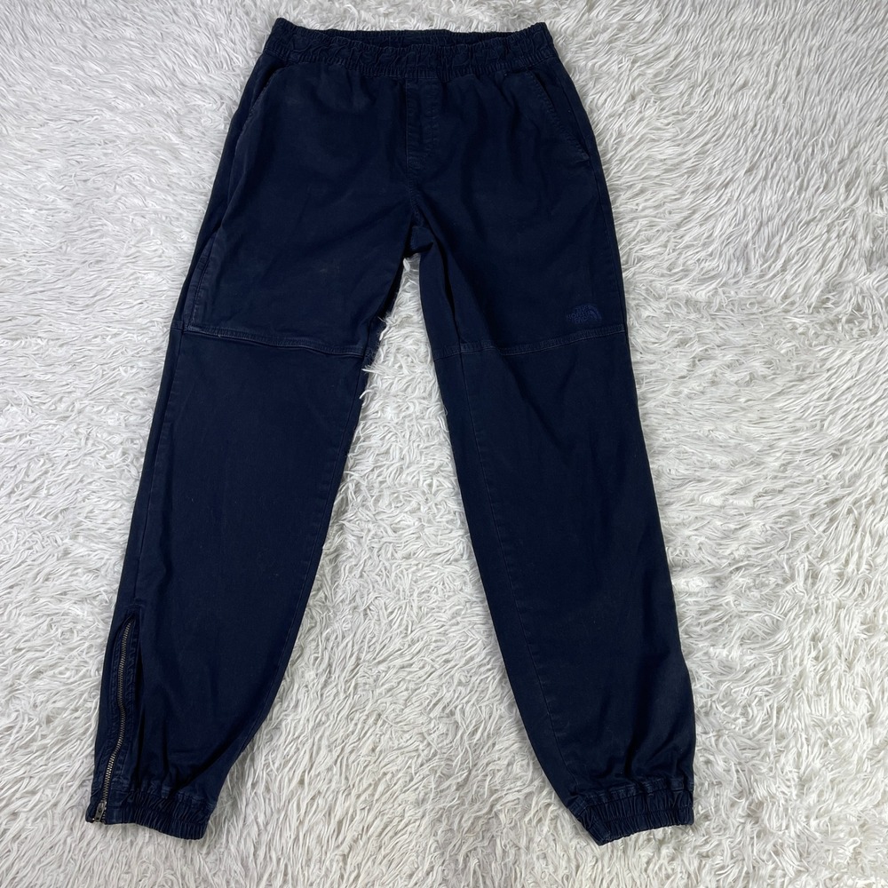 North Face Pants Womens S Blue Berkeley Twill Utility Cargo Ankle Zip Elastic‎